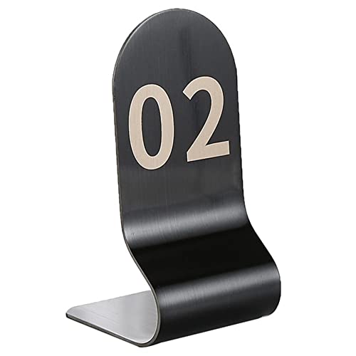 XIAOGYYE Vertikale Esstischnummern Aus Edelstahl, Tischnummernschild – „Sitzplatz Bleiben“,Ellschild, Esstischschild 1–10/50/100/Black/1-50 XIAOGYYE Vertikale Esstischnummern Aus Edelstahl, Tischnummernschild – „Sitzplatz Bleiben“,Ellschild, Esstischschild 1–10/50/100/Black/1-50 von XIAOGYYE