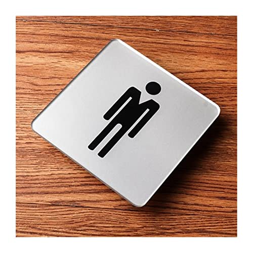 XIAOGYYE Wc-Schild (10 X 10 Cm, Vorsicht Vor Rutschigen Türen, Nummernschilder, Silberfarben, Acrylschild, Wandaufkleber/Men XIAOGYYE Wc-Schild (10 X 10 Cm, Vorsicht Vor Rutschigen Türen, Nummernschilder, Silberfarben, Acrylschild, Wandaufkleber/Men von XIAOGYYE