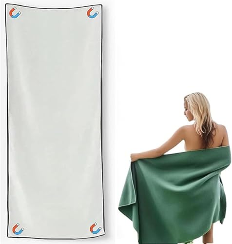 XIAOJINJU Badetuch, magnetisches Badetuch, magnetisches Handtuch, schnelltrocknend, sandabweisendes Strandtuch, super saugfähig mit Magnetverschluss für Strand, Pool, Reisen, Fitnessstudio und Camping von XIAOJINJU