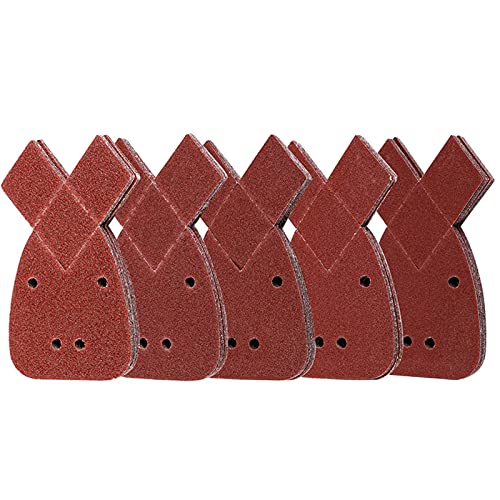 50 Blatt Schmirgelpapier Schleifpapier, dreieckig, 4 Löcher, Stärke 40/60/80/120/240 für Black and Decker Deltaschleifer Polier/Rostentfernung 50 Blatt Schmirgelpapier Schleifpapier, dreieckig, 4 Löcher, Stärke 40/60/80/120/240 für Black and Decker Deltaschleifer Polier/Rostentfernung von XIAOMAOMAO