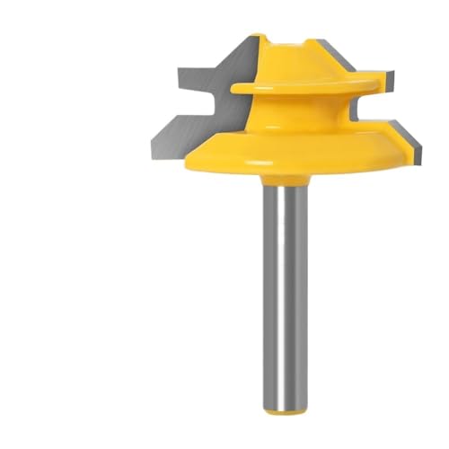 1-3Pcs 1/4 Zoll Schaft 1/2 Zoll Schaft 45 Grad Schloss Gehrung Router Bit Zapfen Fräser Holz werkzeug for Holz Werkzeuge(3Pcs 12.7mm Shank) von XIAONIYI