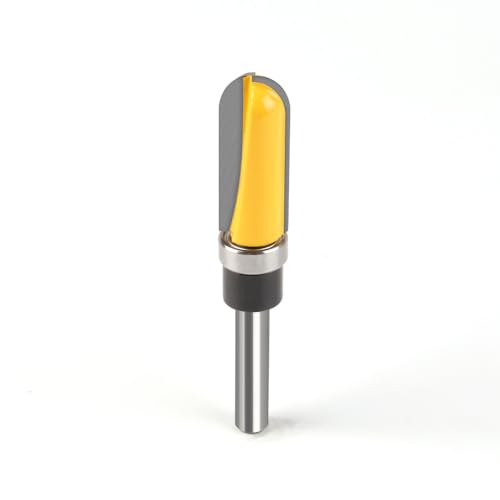 1 Stück 6 mm 1/4 Zoll Schaft 1/2 Zoll Durchmesser Schüssel- und Tablett-Vorlagenfräser – 1/4 Zoll Rundfräser Holzfräser Fräser(6X12.7X30mm) von XIAONIYI