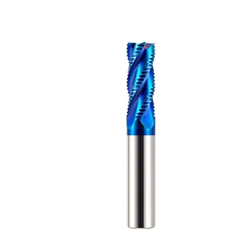 1cps Fräsen Bits Hartmetall-schaftfräser Fräser 4mm-12mm Schruppen Schaftfräser 4 Flöten Spirale CNC Fräser Metall Fräswerkzeug(8xD8X20x60L) von XIAONIYI