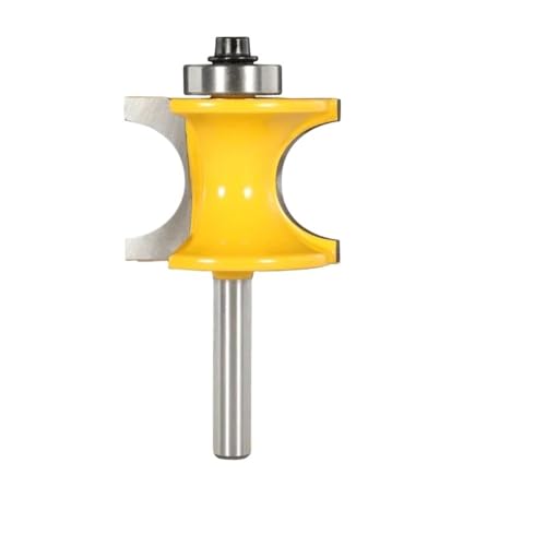 1pc 6mm 6,35mm 8mm 12mm 12,7mm Schaft Bullnose Halb Runde Bit Set Mit Lager, holzbearbeitung Fräser for Holz Bit Plan Mühle(12.7xR7.96x31.92) von XIAONIYI