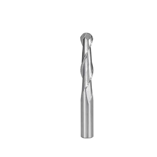 2 Flöten Kugelfräser 4/6 mm Schaft CNC Fräser Hartmetall-schaftfräser Spiralfräser for Holzbearbeitung(12x45x100mm) von XIAONIYI