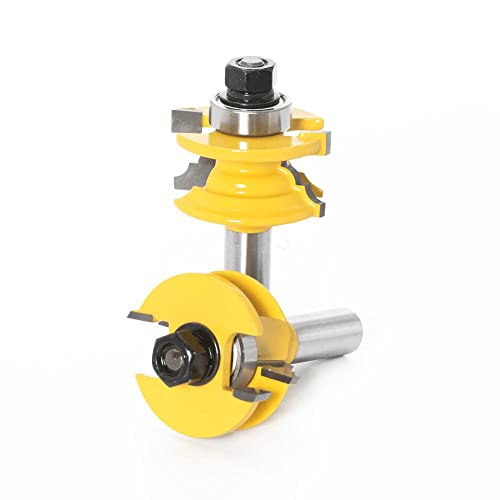 2 stücke 12mm 1/2 "Schaft Holzarbeiten Tür Runde Ecke Schiene & Stile Router Bit Zapfen Fräser for holz Holzbearbeitung Werkzeuge(12mm shank) von XIAONIYI