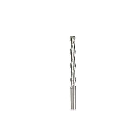 Flacher Schaftfräser, 6 mm Schaft, 2 Flöten, Spiralfräser, CNC-Fräser, Holzgravur-Bit, Hartmetall-Schaftfräser for PVC, MDF-Holz(6x15x45) von XIAONIYI