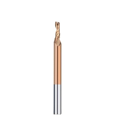 Fräser 3,175-12 mm Schaft 1 Flöte Hartmetall-Schaftfräser TiCN-beschichteter Spiralfräser for Aluminium-Kupfer-CNC-Fräswerkzeug(8x20x60) von XIAONIYI