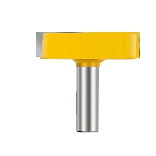 Fräser Bodenreinigung Fräser 8 mm 1/2 Zoll Schaft Spoil Board Oberflächenbelag Platte Abflachungsbit T-Schlitz Holzschneider(1l2 Shank) von XIAONIYI