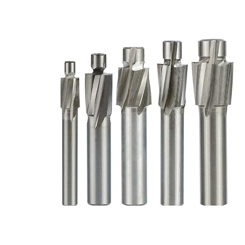 Fräser HSS Senker Schaftfräser M3-M12 Pilot Schlitzwerkzeug Senker Schaftfräser CNC Fräser Fräswerkzeug(7pcs Set) von XIAONIYI