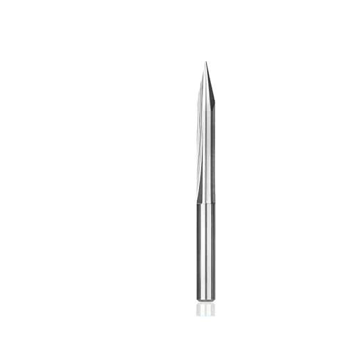Gerade V Bit 3,175mm Schaft CNC Maschine Gravur Bit Hartmetall-schaftfräser CNC Router Bit Fräser for Holzbearbeitung(10D*10d*25H*75L) von XIAONIYI