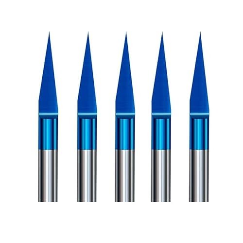 PCB 3D Fräser 3,175 Schaft Wolframkarbid V-Form Gravur Bit 10/15/20/25 Grad CNC Router Bit Carving Bit(10PCS degree10X0.4mm) von XIAONIYI