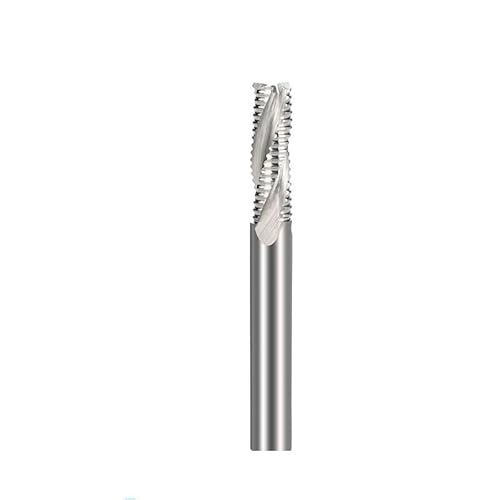 Schruppen Schaftfräser 3 Flöten HSS Schaftfräser CNC Maschine Fräser for Aluminium Schneidwerkzeug Fräser HSS Metallschneider(10xD10x32x80L) von XIAONIYI