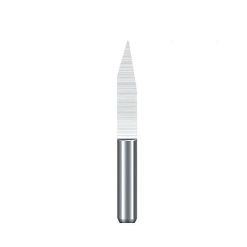 V-förmiger Fräser, 10 Stück, 30 40 Grad, 3,175 mm (1/8 Zoll) Schaft, Hartmetall-PCB-Gravur-Bits, CNC-Fräser-Werkzeug(10PCS degree40X0.4mm) von XIAONIYI