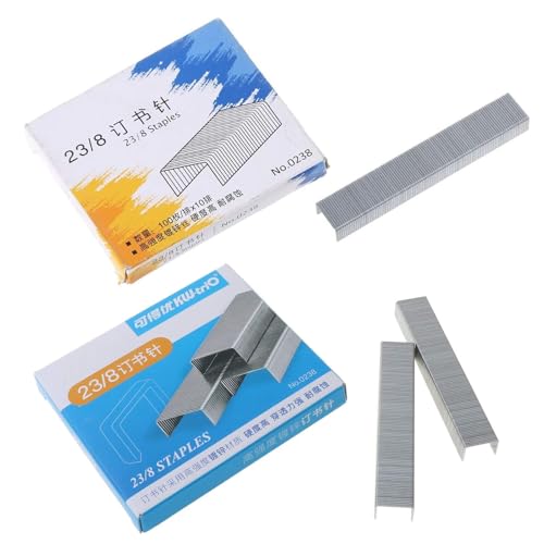 1000 Stück/Box, robustes 23/8-Metall, für Heftgerät, Büro, Schulbedarf 1000 Stück/Box, robustes 23/8-Metall, für Heftgerät, Büro, Schulbedarf von XIAOQENAN