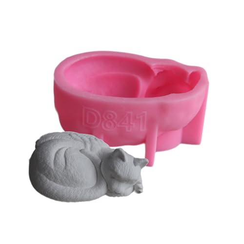 3D-Tier-Epoxidharz-Formen, Silikon-Textur, geeignet für einzigartige Haustier-Gedenkstätten mit Katzen und Hunden von XIAOQENAN