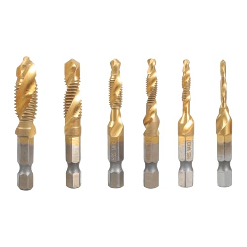 6pcs Schraube Bohrbohrer Set Spiralen Tap Metal Holz Kombination Bohrer Schraubengewinde Maschine Verbund Metallbearbeitung 6pcs Schraube Bohrbohrer Set Spiralen Tap Metal Holz Kombination Bohrer Schraubengewinde Maschine Verbund Metallbearbeitung von XIAOQENAN