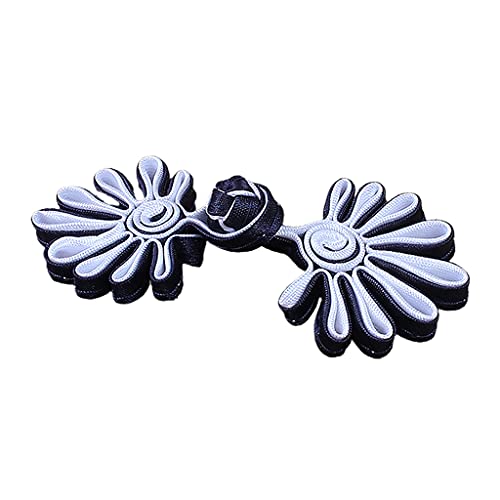 Chinesische Blumenform für Froschknopf, traditionelles chinesisches Handwerkszubehör, Zopfstrick, für Froschknopf, Knoten, F von XIAOQENAN
