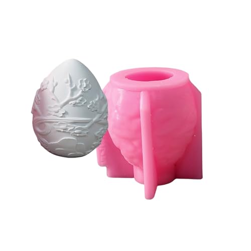 Eier Silikonform Flexibel Für Herstellen Von Gips Oder Kerzendekorationen Für Handwerksliebhaber Und Heimkern Osterdekoration von XIAOQENAN