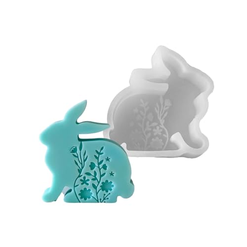 Einzigartige Kaninchen Dekoration Formen Robuste Kerzen Die Schimmel Für Handgefertigte Osterkaninchen Duftende Kerzenschmuck Duft Silikonform von XIAOQENAN