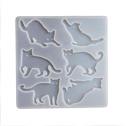 Form zur Herstellung von Anhängern, Halloween, Tier-Epoxidharz, einzigartige Charm-Epoxid-Gussform, Schlüsselanhänger, Ohrring von XIAOQENAN