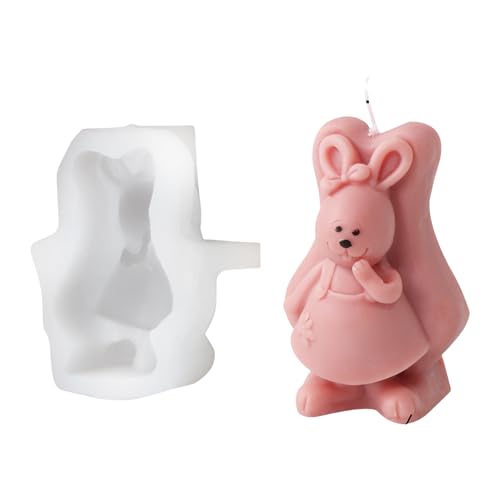 Kaninchen Silikonformen Für Kerzenherstellung Silikon Eabbits Ornament Form Für Zeigen Dekoration Und Kerzenherstellung Zu Hause Dekore Schimmel von XIAOQENAN