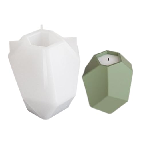 Silikon Handgefertigte Formen Kerzenbecher Formen Geometrische Form von XIAOQENAN