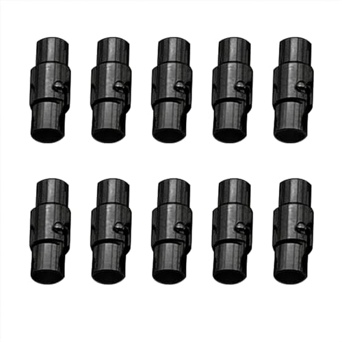Stilvolle Verschlüsse, Kordel-Endkappen, Leder, Seil, Halskettenzubehör für Schmuckherstellung, 10 Stück Stilvolle Verschlüsse, Kordel-Endkappen, Leder, Seil, Halskettenzubehör für Schmuckherstellung, 10 Stück von XIAOQENAN