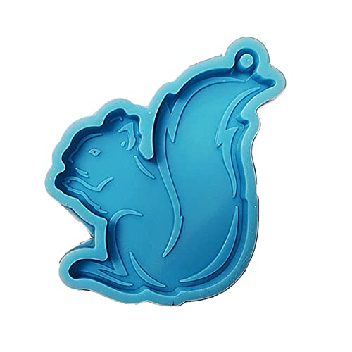 Super glänzende Koala-Eichhörnchen-Silikonharz-Form, Schlüsselanhänger, Halskette, Anhänger, Schmuckherstellung, Epoxidharz-Form von XIAOQENAN