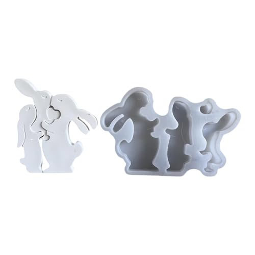 Thematische Ornamentform Flexible Silikonform Für Kaninchen Figur Dekoration Gipsform Schmuck Schmuck Wiederverwendbares Silikon von XIAOQENAN