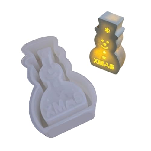 Weihnachts Silikonform Schneemann Form Kunst Und Handwerk Liefert Silikontextur Perfekt Für Kerzenhalter Und Dekorationen Detaillierte Bastelformen von XIAOQENAN