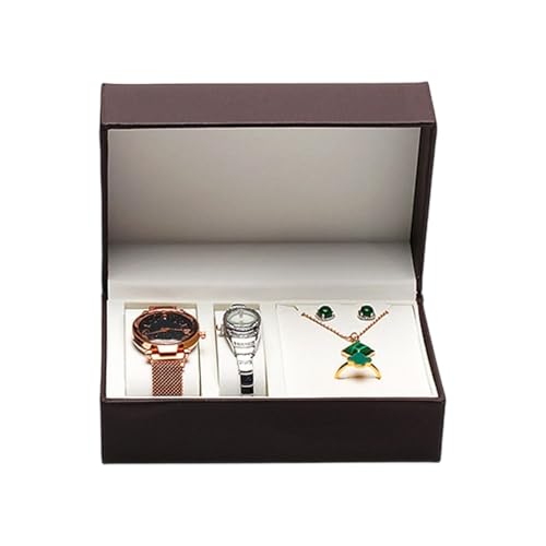 XIAOQENAN Multi Funktionale PU Leder Schmuckschatulle Flipping Verschluss Kompakte Organisatoren Für Ohrringe Armbänder Uhren Home Verwenden Tragbare Uhrenschmuckschachtel XIAOQENAN Multi Funktionale PU Leder Schmuckschatulle Flipping Verschluss Kompakte Organisatoren Für Ohrringe Armbänder Uhren Home Verwenden Tragbare Uhrenschmuckschachtel von XIAOQENAN
