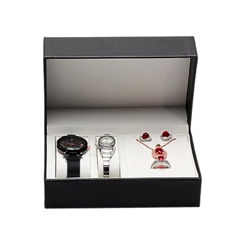 XIAOQENAN Multi Funktionale PU Leder Schmuckschatulle Flipping Verschluss Kompakte Organisatoren Für Ohrringe Armbänder Uhren Home Verwenden Tragbare Uhrenschmuckschachtel XIAOQENAN Multi Funktionale PU Leder Schmuckschatulle Flipping Verschluss Kompakte Organisatoren Für Ohrringe Armbänder Uhren Home Verwenden Tragbare Uhrenschmuckschachtel von XIAOQENAN