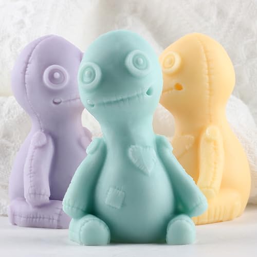 XIAOSHUI 3D Fluchpuppe Silikon Kerzenform Halloween 3D Horrorpuppen Kerzenformen Für Kerzenherstellung Harz Säulen Aromatherapie Kerzen Wachs Seifen Gießformen Ton Handwerk von XIAOSHUI