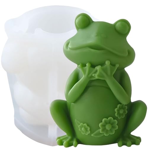 XIAOSHUI Froschkerzenform, Frosch, Kerzen, Silikonformen, Frosch, Harz, Gießform für Kerzenherstellung, Kerzen, Heimdekoration, Aromatherapie, Gipskerzen, Tonhandwerk XIAOSHUI Froschkerzenform, Frosch, Kerzen, Silikonformen, Frosch, Harz, Gießform für Kerzenherstellung, Kerzen, Heimdekoration, Aromatherapie, Gipskerzen, Tonhandwerk von XIAOSHUI