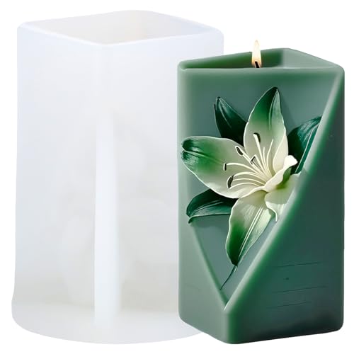XIAOSHUI Geometrische Lilien-Kerzenform, Lilienblüte, Silikonharz, Gießformen für Kerzenherstellung, Aromatherapie, Kerzen, Gips, Polymerton, Basteln, Kerzen, Heimdekoration XIAOSHUI Geometrische Lilien-Kerzenform, Lilienblüte, Silikonharz, Gießformen für Kerzenherstellung, Aromatherapie, Kerzen, Gips, Polymerton, Basteln, Kerzen, Heimdekoration von XIAOSHUI