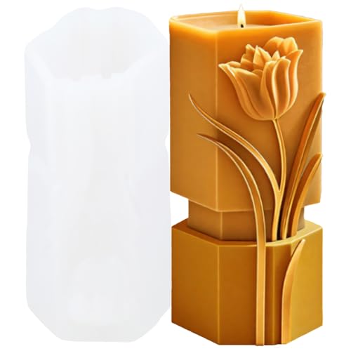 XIAOSHUI Geometrische Tulpen, Stumpenkerzen, geometrische Tulpen, Säulen, Kunstharz, Gießformen für Kerzenherstellung, Aromatherapie, Kerzen, Gips, Ton, Handwerk, Kerzen, Heimdekoration XIAOSHUI Geometrische Tulpen, Stumpenkerzen, geometrische Tulpen, Säulen, Kunstharz, Gießformen für Kerzenherstellung, Aromatherapie, Kerzen, Gips, Ton, Handwerk, Kerzen, Heimdekoration von XIAOSHUI