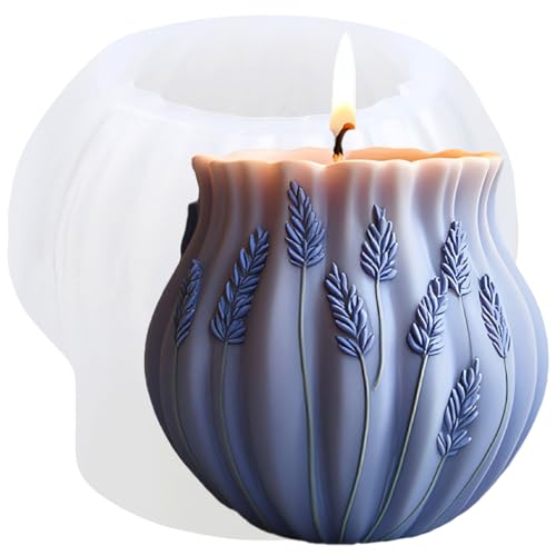 XIAOSHUI Lavendel-Kerzenform, Lavendel-Säule, Silikonharz, Gießformen für Kerzenherstellung, Aromatherapie, Kerzen, Gips, Polymerton, Basteln, Kerzen, Heimdekoration XIAOSHUI Lavendel-Kerzenform, Lavendel-Säule, Silikonharz, Gießformen für Kerzenherstellung, Aromatherapie, Kerzen, Gips, Polymerton, Basteln, Kerzen, Heimdekoration von XIAOSHUI