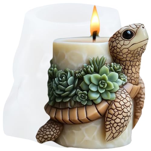 XIAOSHUI Schildkröten-Zylinder-Kerzenform, Schildkröte, Kerze, Sukkulenten, Schildkröte, Kunstharz, Gießformen für Kerzenherstellung, Kerzen, Heimdekoration, Aromatherapie, Kerzen, Gips, Ton, Handwerk XIAOSHUI Schildkröten-Zylinder-Kerzenform, Schildkröte, Kerze, Sukkulenten, Schildkröte, Kunstharz, Gießformen für Kerzenherstellung, Kerzen, Heimdekoration, Aromatherapie, Kerzen, Gips, Ton, Handwerk von XIAOSHUI