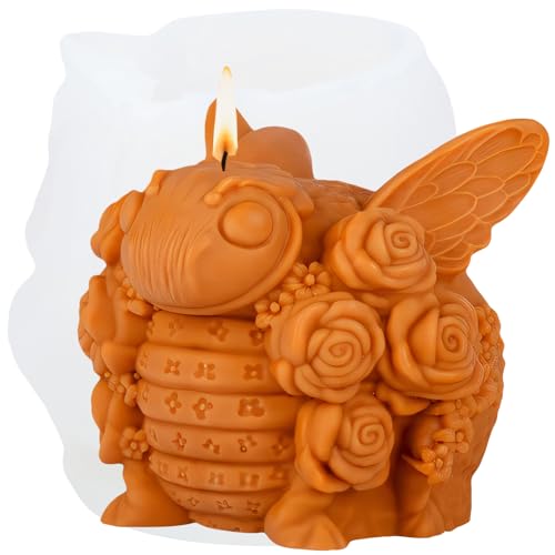 XIAOSHUI Silikon-Kerzenform, Hummel, Bienenform, Insektenharz, Gießform für Kerzenherstellung, Aromatherapie, Kerzen, Gips, Polymerton, Basteln, Kerzen, Heimdekoration XIAOSHUI Silikon-Kerzenform, Hummel, Bienenform, Insektenharz, Gießform für Kerzenherstellung, Aromatherapie, Kerzen, Gips, Polymerton, Basteln, Kerzen, Heimdekoration von XIAOSHUI
