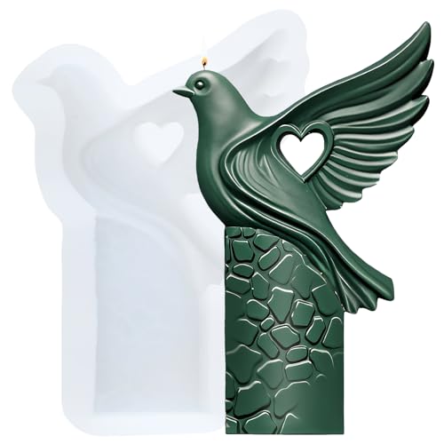 XIAOSHUI Silikonform für 3D-Kerzen, Friedenstaube, Taubenharz, Gießformen für Kerzenherstellung, Aromatherapie, Kerzen, Gips, Polymerton, Bastelkerze, Heimdekoration XIAOSHUI Silikonform für 3D-Kerzen, Friedenstaube, Taubenharz, Gießformen für Kerzenherstellung, Aromatherapie, Kerzen, Gips, Polymerton, Bastelkerze, Heimdekoration von XIAOSHUI