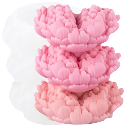 XIAOSHUI Silikonform für Blumen, Kerzen, Herz, Blume, Kunstharz, Gießformen für Kerzenherstellung, Aromatherapie, Gipskerzen, Modelliermasse, Handwerk XIAOSHUI Silikonform für Blumen, Kerzen, Herz, Blume, Kunstharz, Gießformen für Kerzenherstellung, Aromatherapie, Gipskerzen, Modelliermasse, Handwerk von XIAOSHUI