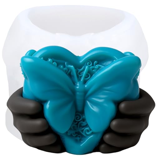 XIAOSHUI Silikonform für Herzkerzen, Handheld, Schmetterling, Herz, Kunstharz, Gießformen für Kerzenherstellung, Aromatherapie, Kerzen, Gips, Polymerton, Basteln, Kerzen, Heimdekoration XIAOSHUI Silikonform für Herzkerzen, Handheld, Schmetterling, Herz, Kunstharz, Gießformen für Kerzenherstellung, Aromatherapie, Kerzen, Gips, Polymerton, Basteln, Kerzen, Heimdekoration von XIAOSHUI
