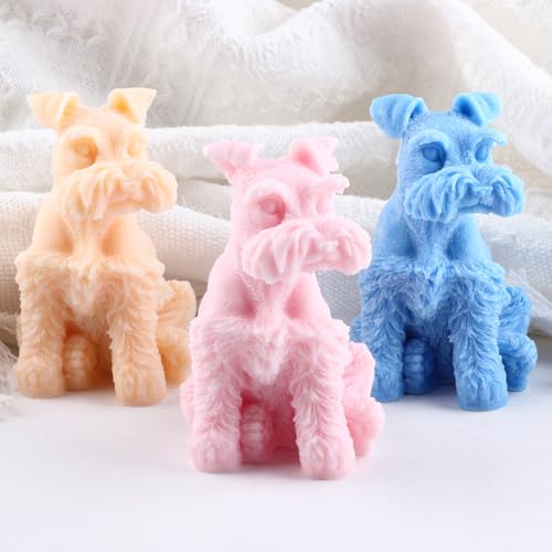 XIAOSHUI Silikonform für Kerzen, Schnauzer, Hund, Kerzen, Hund, Harz, Gießform für Tiere, Heimdekoration, Kerzen, Aromatherapie, Gipskerzen, Tonhandwerk XIAOSHUI Silikonform für Kerzen, Schnauzer, Hund, Kerzen, Hund, Harz, Gießform für Tiere, Heimdekoration, Kerzen, Aromatherapie, Gipskerzen, Tonhandwerk von XIAOSHUI