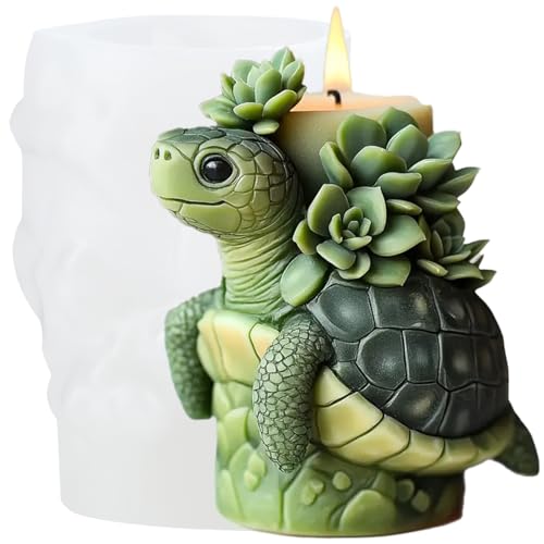 XIAOSHUI Silikonform für Sukkulenten, Schildkröte, Zylinder, Kerzen, Schildkröte, Kunstharz, Gießformen für Kerzen, Heimdekoration, Kerzenherstellung, Aromatherapie, Kerzen, Gips, Ton, Handwerk XIAOSHUI Silikonform für Sukkulenten, Schildkröte, Zylinder, Kerzen, Schildkröte, Kunstharz, Gießformen für Kerzen, Heimdekoration, Kerzenherstellung, Aromatherapie, Kerzen, Gips, Ton, Handwerk von XIAOSHUI