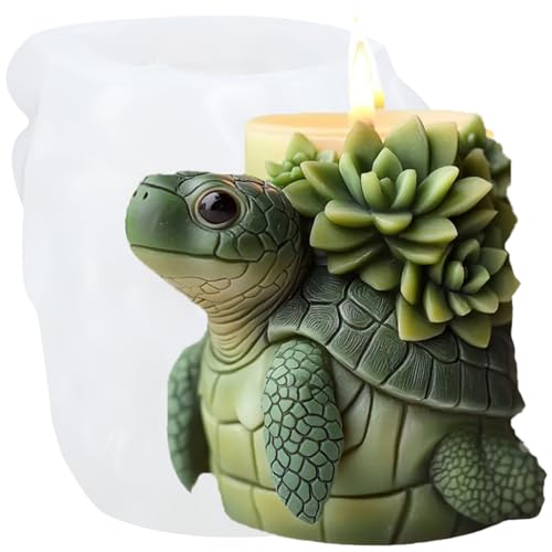 XIAOSHUI Silikonform für Sukkulenten, Schildkröte, Zylinder, Kerzen, Schildkröte, Kunstharz, Gießformen für Kerzenherstellung, Kerzen, Heimdekoration, Aromatherapie, Kerzen, Gips, Ton, Handwerk XIAOSHUI Silikonform für Sukkulenten, Schildkröte, Zylinder, Kerzen, Schildkröte, Kunstharz, Gießformen für Kerzenherstellung, Kerzen, Heimdekoration, Aromatherapie, Kerzen, Gips, Ton, Handwerk von XIAOSHUI