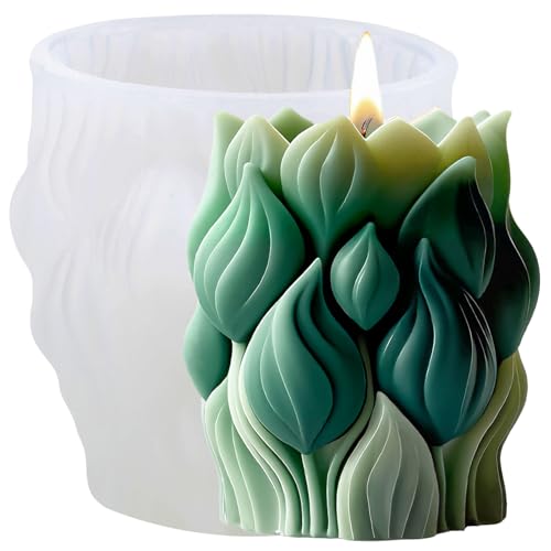 XIAOSHUI Silikonform für Tulpen, Blumen, Stumpenkerzen, Tulpen, Zylinder, Kunstharz, Gießformen für Kerzenherstellung, Aromatherapie, Kerzen, Gips, Polymerton, Bastelkerze, Heimdekoration XIAOSHUI Silikonform für Tulpen, Blumen, Stumpenkerzen, Tulpen, Zylinder, Kunstharz, Gießformen für Kerzenherstellung, Aromatherapie, Kerzen, Gips, Polymerton, Bastelkerze, Heimdekoration von XIAOSHUI