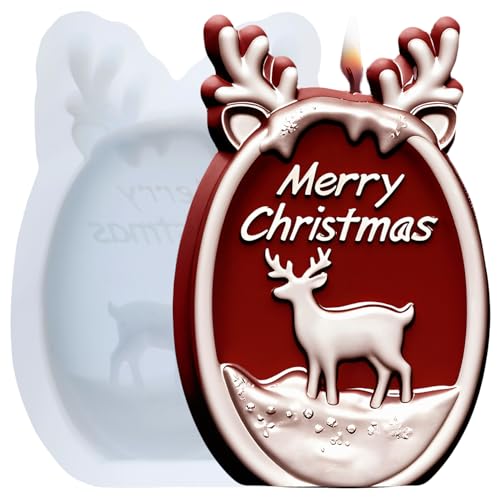 XIAOSHUI Silikonform für Weihnachts-Hirschkerzen, Rentier, Kunstharz, Gießformen für Kerzenherstellung, Aromatherapie, Kerzen, Gips, Polymerton, Bastelkerze, Heimdekoration XIAOSHUI Silikonform für Weihnachts-Hirschkerzen, Rentier, Kunstharz, Gießformen für Kerzenherstellung, Aromatherapie, Kerzen, Gips, Polymerton, Bastelkerze, Heimdekoration von XIAOSHUI