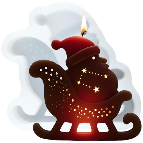 XIAOSHUI Weihnachtsmann-Kerzenform, Silikonharz, Gießformen für Kerzenherstellung, Aromatherapie, Kerzen, Gips, Polymerton, Basteln, Kerzen, Heimdekoration XIAOSHUI Weihnachtsmann-Kerzenform, Silikonharz, Gießformen für Kerzenherstellung, Aromatherapie, Kerzen, Gips, Polymerton, Basteln, Kerzen, Heimdekoration von XIAOSHUI