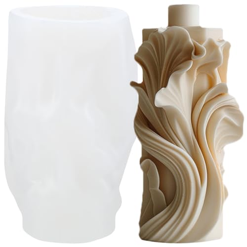 XIAOSHUI Wellen-Zylinder-Kerzenform, spiralförmige Säulen, Silikon-Kerzenformen, Spiralform, Kunstharz, Gießform für Kerzenherstellung, Aromatherapie, Kerzen, Gips, Ton, Handwerk, Kerzen XIAOSHUI Wellen-Zylinder-Kerzenform, spiralförmige Säulen, Silikon-Kerzenformen, Spiralform, Kunstharz, Gießform für Kerzenherstellung, Aromatherapie, Kerzen, Gips, Ton, Handwerk, Kerzen von XIAOSHUI
